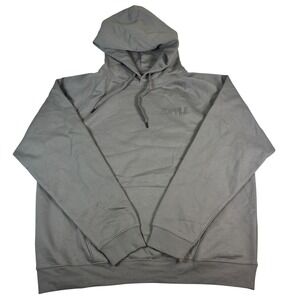 Zupple Mens 2XL Gray Raglan Sleeve Pullover Hoodie Sweatshirt Embossed Logo